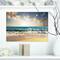 Designart - Cloudy Sky and Vibrant Blue Sea - Seascape Canvas Art Print